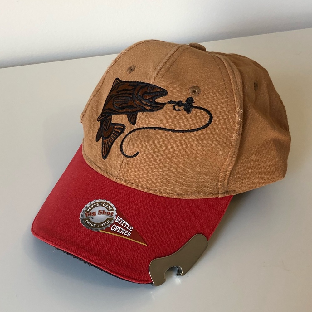Big Shot Bottle Opener Fishing Hat!!! New